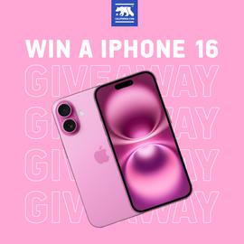 FOLLOW US TO WIN AN IPHONE® 16!